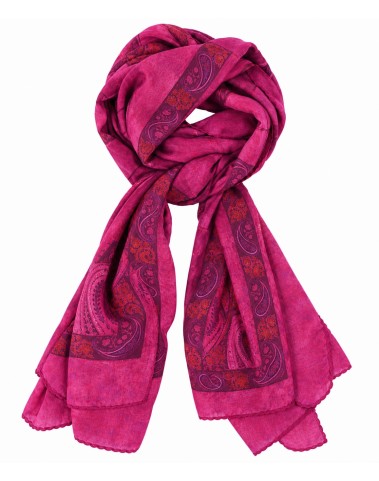 Crepe Silk  Scarf - Persian Rose