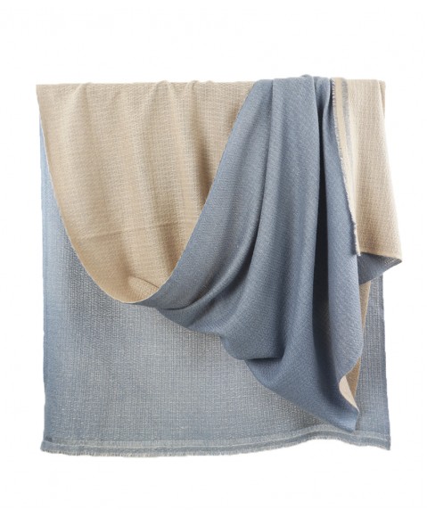 Beige and Grey Pashmina Reversable Stole