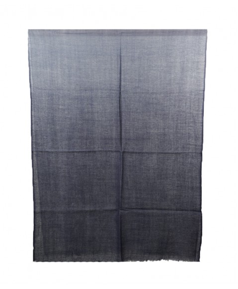 Shaded Ombre Stole - Navy Blue to Grey