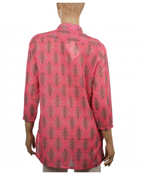 Antique Kurti - Pretty Pink