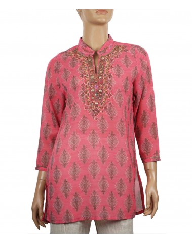 Antique Kurti - Pretty Pink