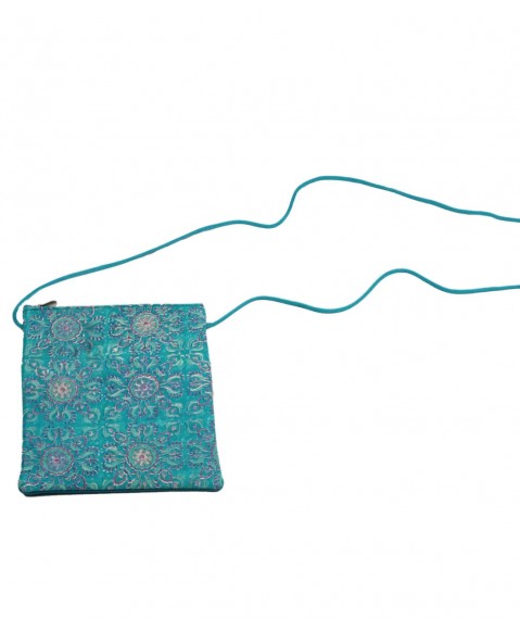 Sling Bag - Turquoise Flower