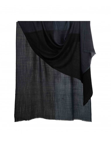 Plain Stole - Black and Navy