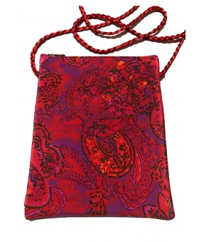 Sling Bag - Red and Pink Abstract