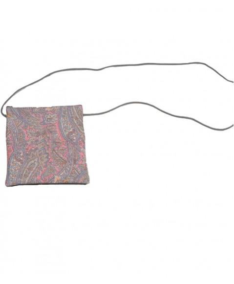 Sling Bag - Pink and Grey Paisley