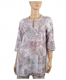 Casual Kurti - Abstract Embroidery