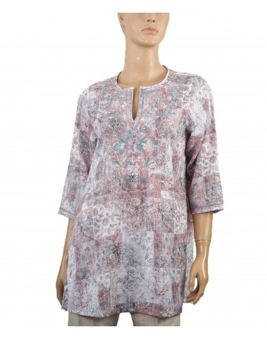 Casual Kurti - Abstract Embroidery