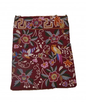 Long Theli - Maroon Embroidered