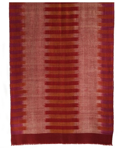 Burgandy Ikat Pashmina Stole