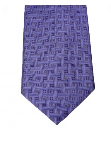 Woven Tie - Purple Check 