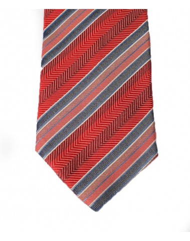 Woven Tie - Red Stripe 
