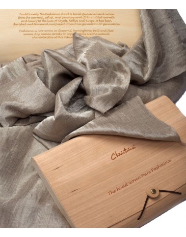 Silver Pashmina Reversable Stole