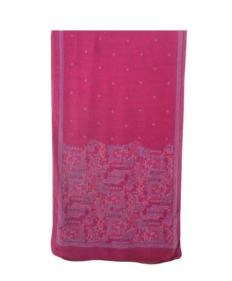 Scarf Set - Pink And Blue Abstract
