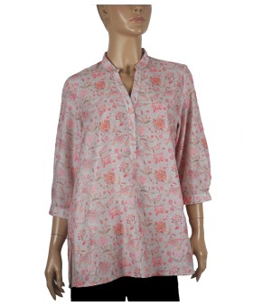 Casual Shirt - Pink Flowers