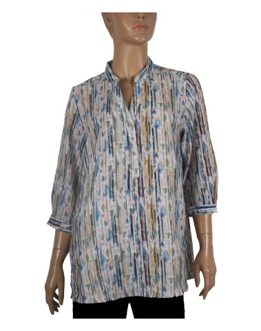 Casual Shirt - Green And Blue Stripes