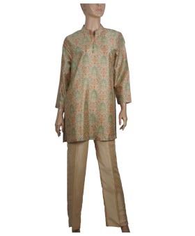 Cotton Co-ord Set - Yellow And Orange Flowers