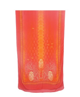 Crepe Silk Scarf - Red Scarf