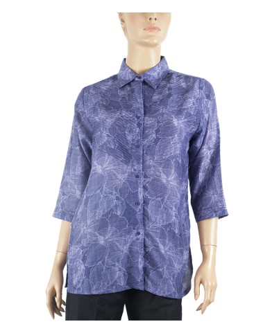 Casual Kurti -  Purple Yolk Pintuck