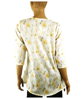 Casual Kurti - Yellow Splash