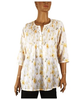 Casual Kurti - Yellow Splash