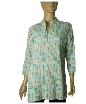 Casual Kurti - Green Splash