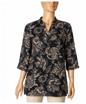 Casual Shirt - Noir Botanica
