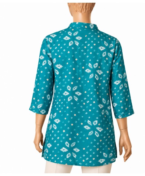 Casual Shirt - Turquoise Bloom Casual Shirt - Turquoise Bloom