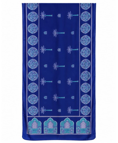 Crepe Silk  Scarf - Mughal Garden