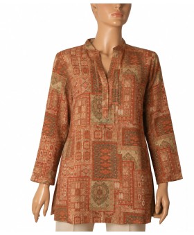 Long Silk Shirt - Persian Mosaic
