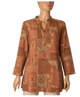 Long Silk Shirt - Persian Mosaic