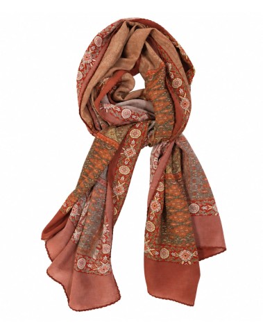 Crepe Silk Scarf - Persian Mosaic Crepe Silk Scarf - Persian Mosaic