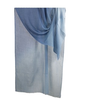 Shaded Ombre Stole - Sky Blue Shades