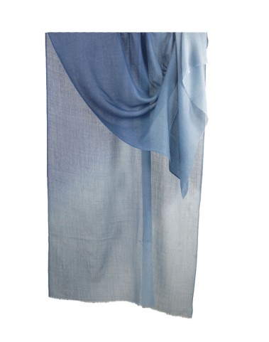 Shaded Ombre Stole - Sky Blue Shades