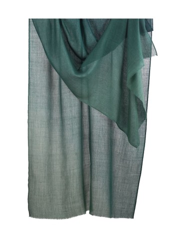 Shaded Ombre Stole - Deep Green