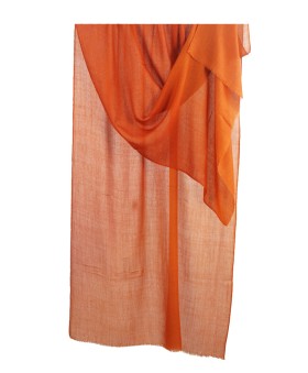 Shaded Ombre Stole - Orange Rust