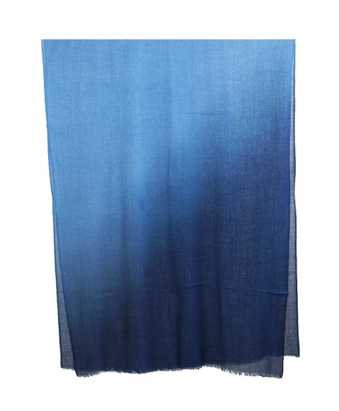 Shaded Ombre Stole - Dark Blue