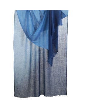 Shaded Ombre Stole - Dark Blue
