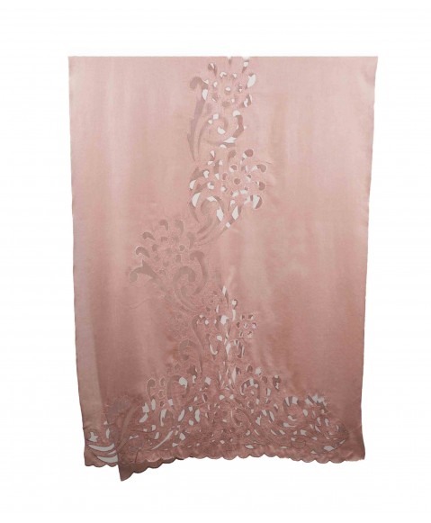 Dusty Pink Cutwork Stole