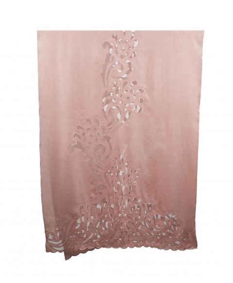 Dusty Pink Cutwork Stole