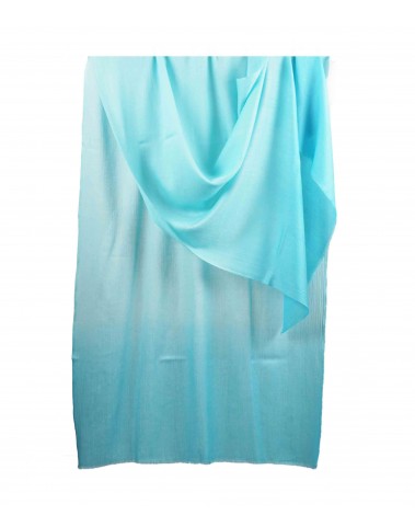 Shaded Ombre Stole - Shades Aqua Blue