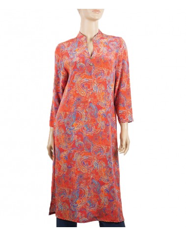 Tunic - Paisley on Red
