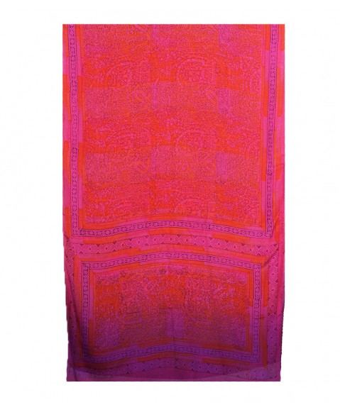 Crepe Silk Scarf - Pink Creeper