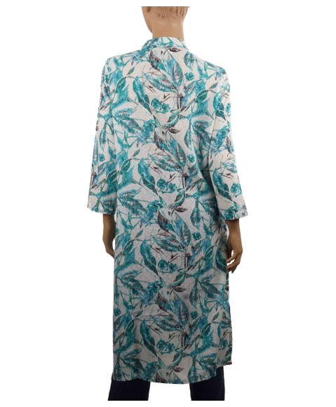 Tunic - Turquoise Leaf