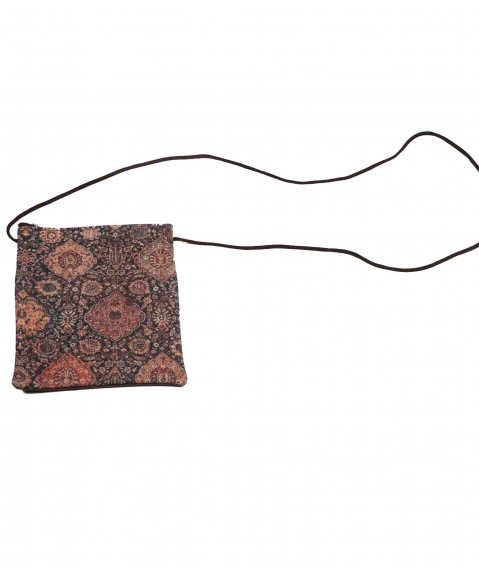 Sling Bag - Rust and Black Carpet