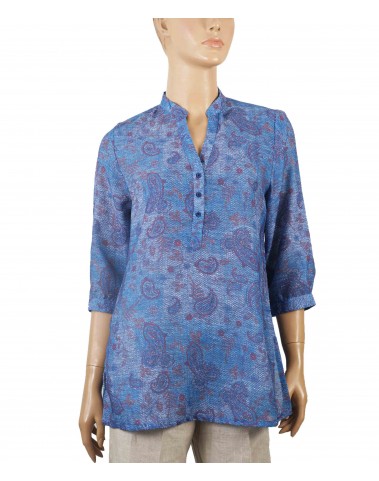 Casual Kurti - Blue Paisley