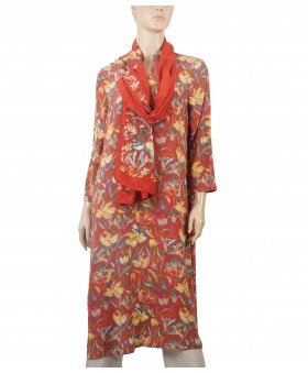 Tunic - Red Floral 