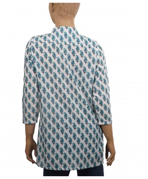 Casual Kurti - Green Butti