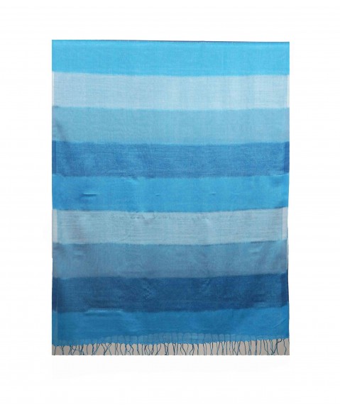 Missing Stripe Stole - Shades of Dark Blue