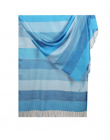 Missing Stripe Stole - Shades of Dark Blue