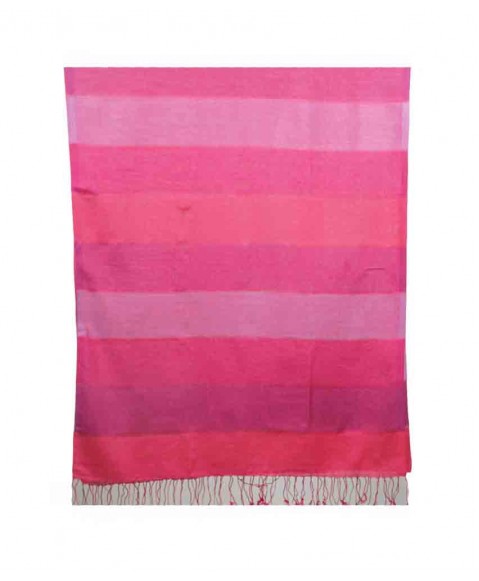 Missing Stripe Stole - Shades of Pink